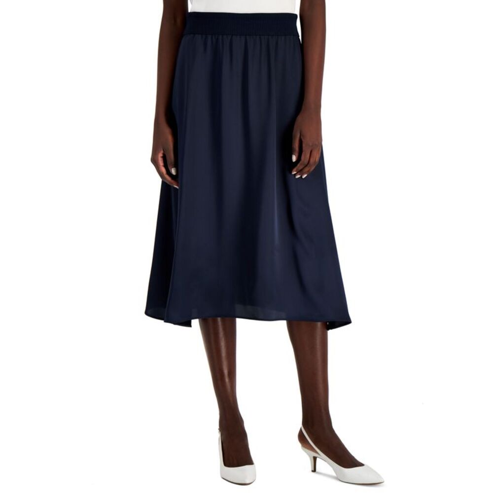Alfani Ribbed Waist Midi Skirt